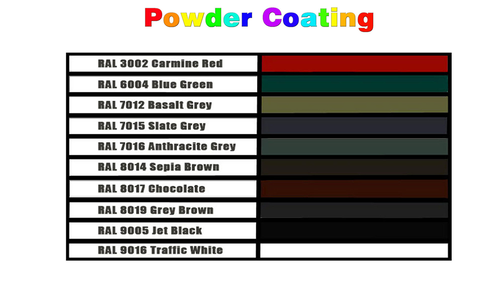 Aluminum power coating profile