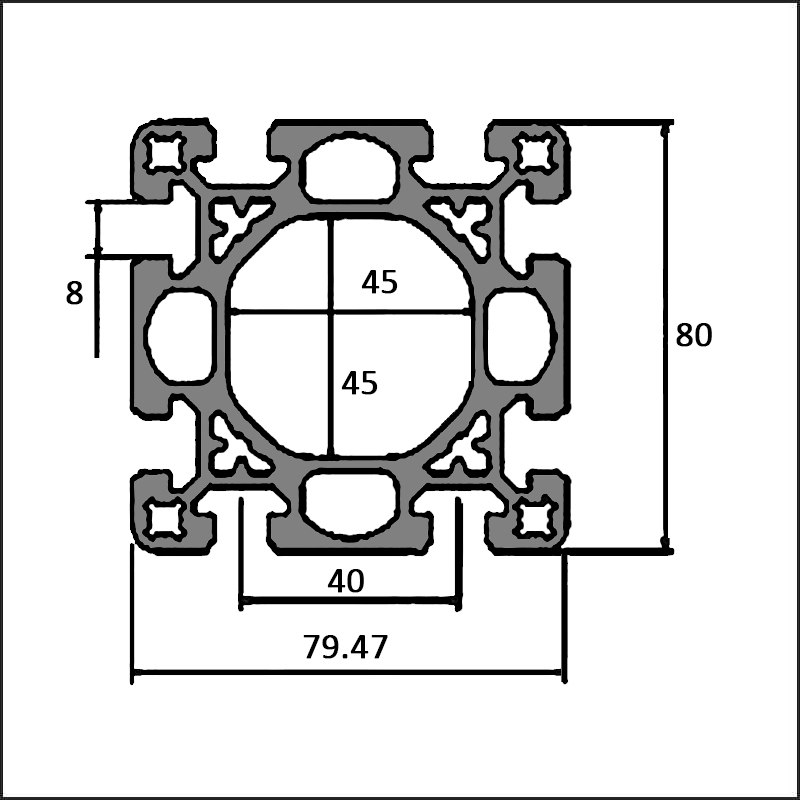 Aluminum-t-slot-10-8080D-CAD